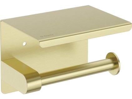 Aplomo Round držák na toaletní papír s poličkou, zlatá, ADR_R221