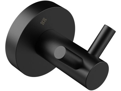 Aplomo Jasmin dvojitý háček na ručník, černá, ADJ_N121