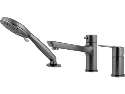 Deante Arnika 3-otvorový vanový komplet, titan, BQA_D13M