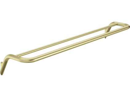 Aplomo Silia nástěnný dvojitý držák na ručník, zlatý mat, ADI_R631