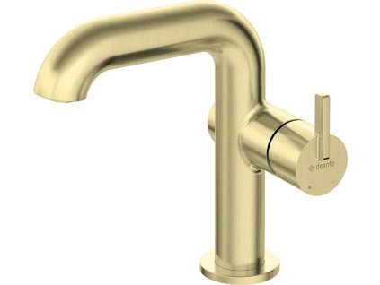 Aplomo Silia umyvadlová baterie s obdélníkovým výtokem, broušené zlato, BQS_R24M