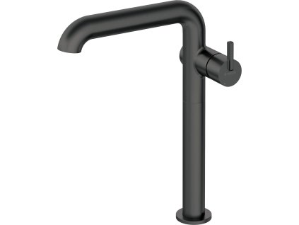 Deante Silia vysoká umyvadlová baterie s obdélníkovým výtokem, černá, BQS_N24K