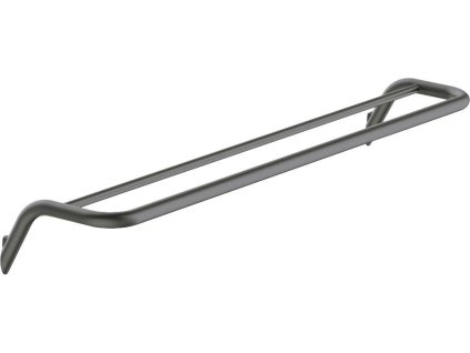 Aplomo Silia nástěnný dvojitý držák na ručník, titan, ADI_D631