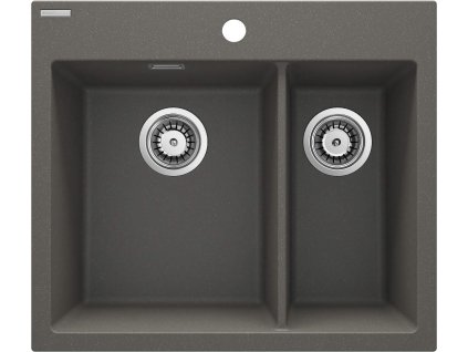 Deante Eridan 1.5 granitový drez, antracitová metalíza, ZQE_T503