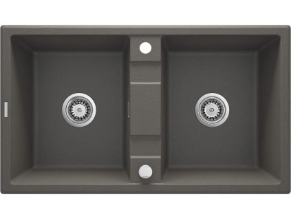 Deante Eridan 2 granitový dřez, antracit metalic, ZQE_T203