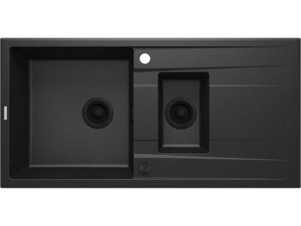 Deante Eridan 1.5 granitový dřez s odkapávačem, grafit metalic, ZQE_G513