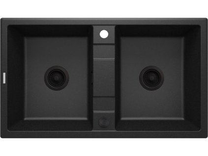 Deante Eridan 2 granitový dřez, grafit metalic, ZQE_G203