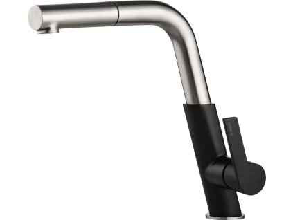 Deante Silia dřezová baterie, nikl a černá, BQS_B730