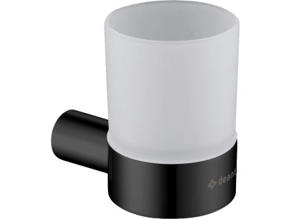 Aplomo Round sklenička s držákem, černá, ADR_N911