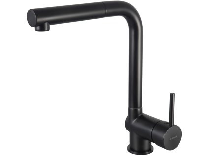 Deante Aster dřezová baterie s výsuvnou sprškou, black, BCA_N73M