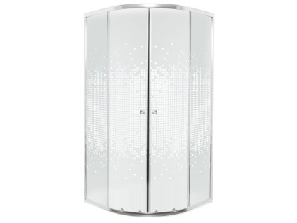 Kerra Pixel White čtvrtkruhový sprchový kout Rozměr koutu: 80x80cm, 13220_80X