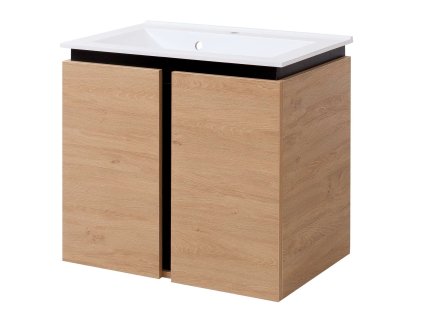Lavedo Black Wood 80 koupelnová skříňka s umyvadlem, BL-W-80