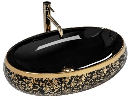 Rea Meryl Black 60 umyvadlo na desku, REA-U8811