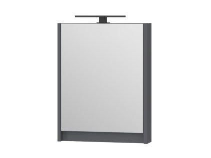 Lavedo Leo Antracit 50 zrcadlová skříňka do koupelny s LED osvětlením, VIM-50-ANT