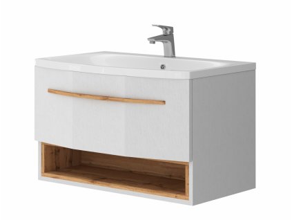 Lavedo Stellantis White 80 koupelnová skříňka s umyvadlem, STLL-WH-80