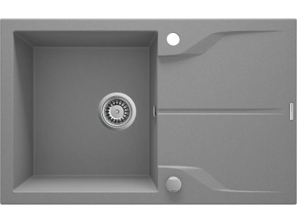 Deante Andy Flush 78 kuchyňský dřez s odkapávačem, šedá, ZQN_S11F