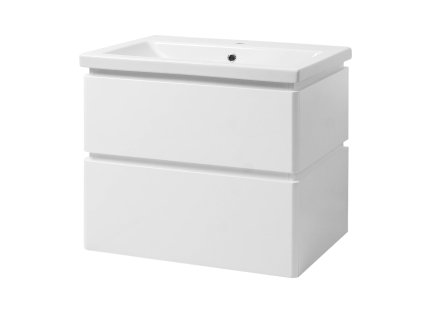 Lavedo Lion Komo II 60 White koupelnová skříňka s umyvadlem, LION-60-II-KO