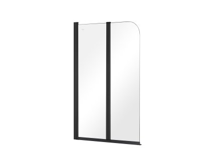 Besco Prime 2 dvoudílná vanová zástěna, black, PNP-2BL