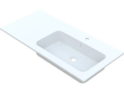 Vayer Tucana L/P 105 umyvadlo na desku, litý mramor Orientace: Pravá, TUC_PRA