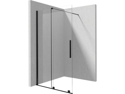 Deante Prizma Walk In sprchový kout, black Rozměr: 90cm, KTJ_N39R