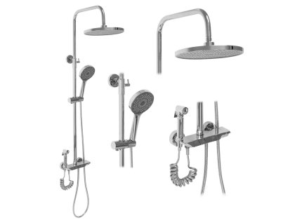 Rea Max sprchový set s baterií, chrom, REA-P6616