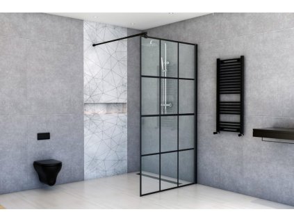 Aplomo Easy In Nero Walk In sprchový kout Rozměr Walk In: 70cm, BK251T07A6