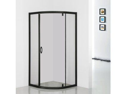 10812 5 stylio one cerny sprchovy kout