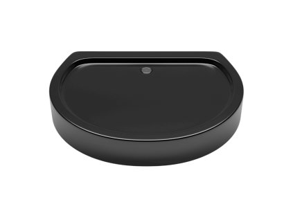 Aplomo Stylio Round 100x80 sprchová vanička, black, BKB022XB