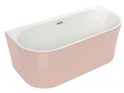 Polimat Sola I volně stojící akrylátová vana, růžová Délka vany: 160cm, 00174