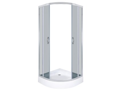 Kerra Intro čtvrtkruhový sprchový kout s vaničkou Rozměr koutu: 80x80cm, INT80