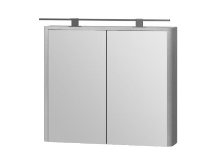 Lavedo Livorno Structure Grey 80 zrcadlová skříňka do koupelny s LED osvětlením, LVRMC-80STRUCTURALSTONE