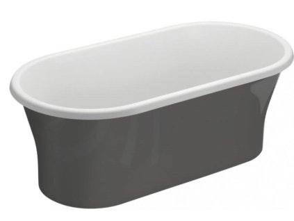 Polimat Amona volně stojící akrylátová vana 150x75, grafit, 00413