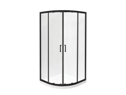 Besco Modern 190 čtvrtkruhový sprchový kout, black Rozměr koutu: 90x90cm, MPB-90-190-C