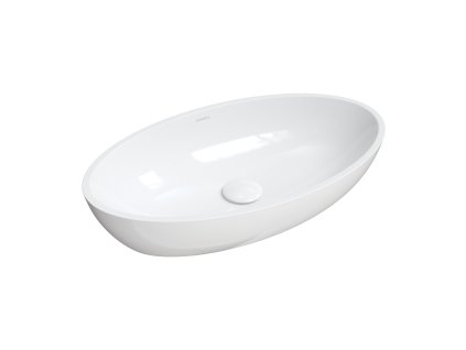 Aplomo Siena M+ umyvadlo na desku z kompozitu, bílý lesk, SIENALUNBP