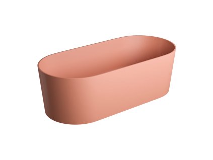 Aplomo Ovo M+ 160x75 volně stojící vana z kompozitu, coral, OVOWWCO