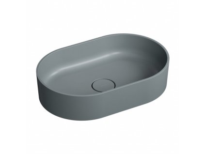 Aplomo Ovo M+ umyvadlo na desku z kompozitu, ash grey, OVOUNAG