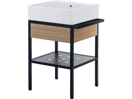 Aplomo Temisto 60 ocelová konstrukce s umyvadlem a šuplíkem, CDTD6U6S