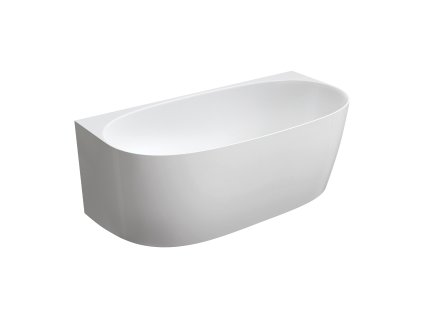 Aplomo Valencia M+ 158x86 volně stojící vana z kompozitu, bílý lesk, VALENCIAWPBP