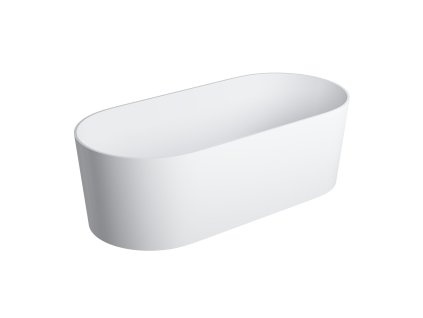 Aplomo Ovo M+ 160x75 volně stojící vana z kompozitu, bílý mat, OVOWWBM
