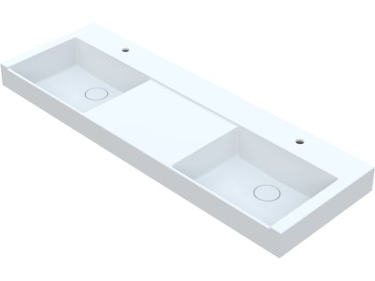 Vayer Libra 140 dvojumyvadlo na desku, litý mramor, VAY-LIB140