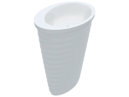 Vayer Boomerang Oval 60 volně stojící umyvadlo, litý mramor, VAY-BOOO