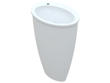 Vayer Boomerang Pure 60 volně stojící umyvadlo, litý mramor, VAY-BOOP