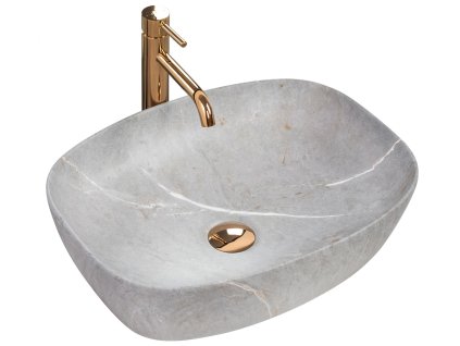 Rea Freja 50 grey umyvadlo na desku, REA-U6648