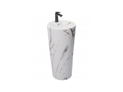 Rea Blanka Marble Marmur volně stojící keramické umyvadlo, REA-U8704