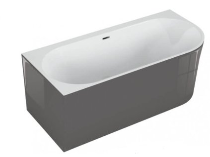Polimat Sola 160x75 volně stojící akrylátová vana, grafit Délka vany: 160cm, Orientace: Levá, 00041