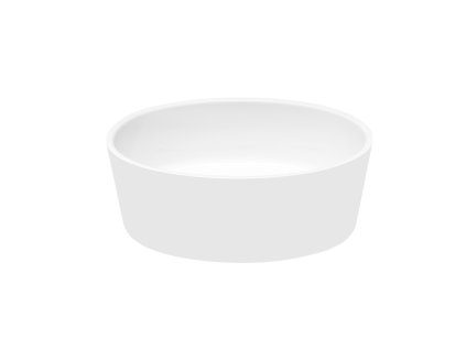 Besco Uniqa umyvadlo na desku, litý mramor, UMD-U-NB