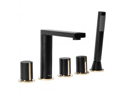 Rea Icon 5-otvorový vanový komplet, black, REA-B3622