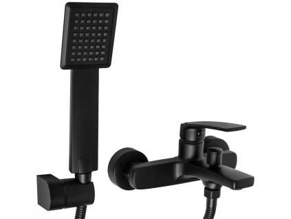 Rea Luppo vanová baterie se sprchou, black, REA-B5770