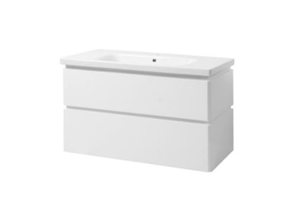 Lavedo Lion II 100 White koupelnová skříňka s umyvadlem, LION-II-100-BOLERO