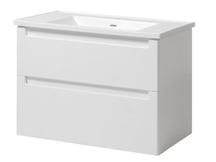 Lavedo Eliba II 100 koupelnová skříňka s umyvadlem z litého mramoru, závěsná, ELBA-TPB-2-D-100-KANTE